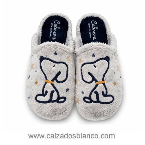 Zapatilla de Casa Cabrera 4560 SNUP Niebla (111-0241)