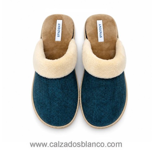 Zapatilla de Casa Andinas 724S GARDA Marino (111-0246)