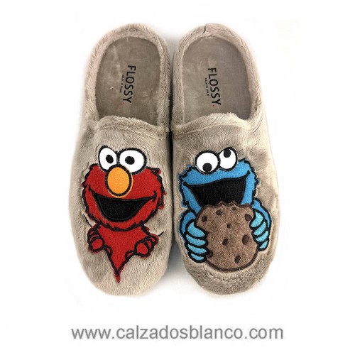 Zapatilla de Casa Flossy 27-124 MONSTRUO Taupe (211-0166)