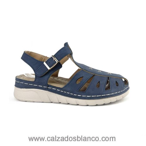 Sandalia Azul WS8928 Cerrada  110-0172 