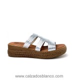 C Blanco 107 Plata Mulé  110-0256 