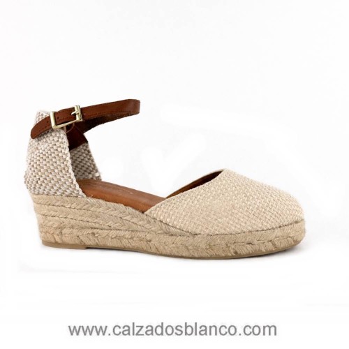 Zapatilla de Esparto Mariel 3110 Crudo (112-0141)