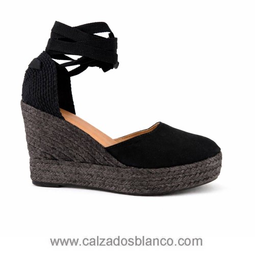 Zapatilla de Esparto Mariel 37118-X Negro (112-0132)