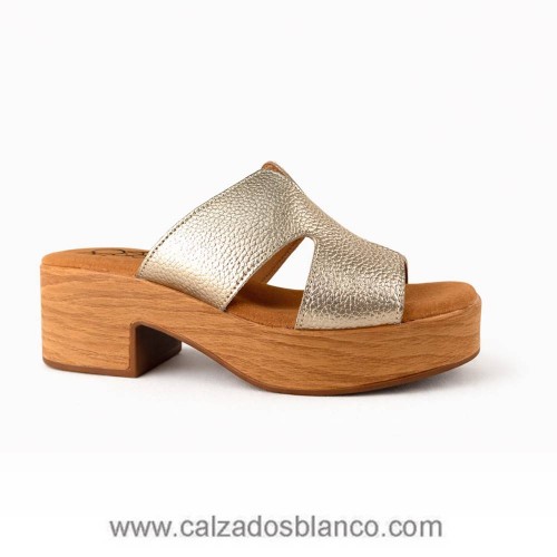 Sandalia Rosa Amada 541L329M Pala Oro (110-0282)